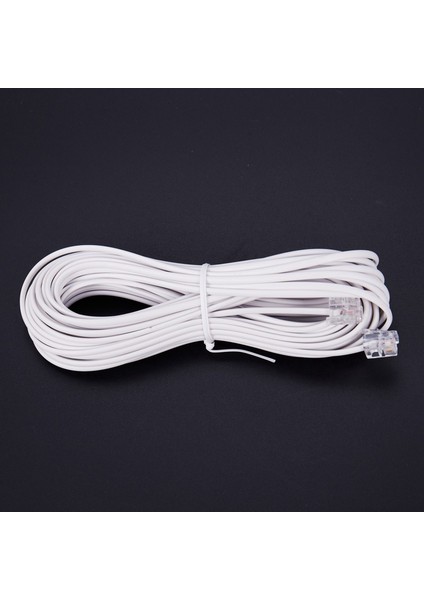 2pcs 10M RJ11 Telefon Konnektörü Uzatma Kablosu Beyaz (Yurt Dışından) fiyatları