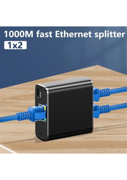 1000MBPS Ağ Splitter Ethernet Splitter 2 Pc Dizüstü Bilgisayar Ağı RJ45 Ayrıştırıcı 1&#39;de 1 Out Gigabite Ethernet Splitter (Yurt Dışından) fırsatları