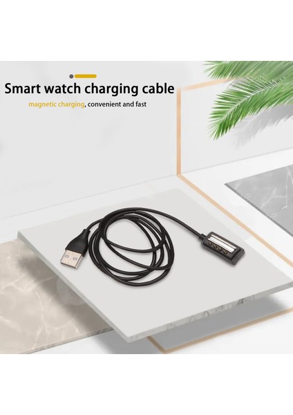 Manyetik USB Şarj Güç Kablosu Suunto 9/spartan Ultra/spartan Ultra Hr/spartan Sport/spartan Sport Hr (3.3FT/100 Cm) (Yurt Dışından) modelleri