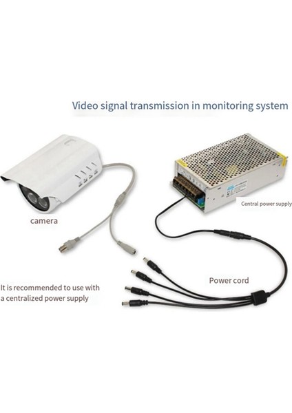 Dc 1 4 Güç Kablosu 1&#39;de 1 Out Branch Cable 12V Merkezi Güç Kaynağı Izleme Kamera Aksesuarları (Yurt Dışından) modelleri