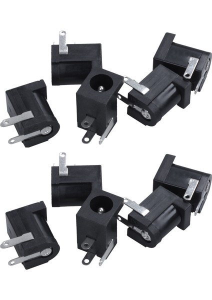 10 Adet Dc 5.5mmx2.1mm Güç Jakı Soketi Kadın Paneli Montaj Konnektörü (Yurt Dışından)