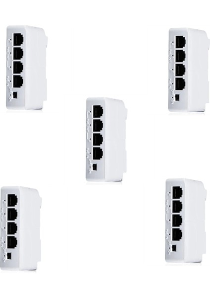5pcs 4 Bağlantı Noktası 1 Ila 3 Bağlantı Noktası Poe Extive Pasif Basamaklı IEEE802.3AF Ip Şanzıman Tekrarlayıcı Anahtarı Için 100 Mbs Nvr Ip (Yurt Dışından) fiyatları