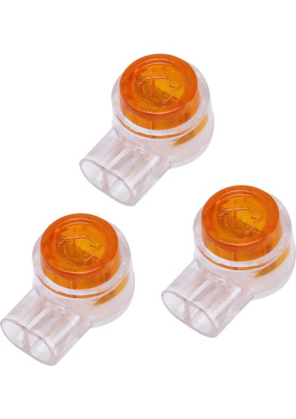 150 Parça Sarı Düğme Jel Dolu Telefon Teli Popo Ekleme Uyme Konektörü 2 Bağlantı Noktası (Yurt Dışından)