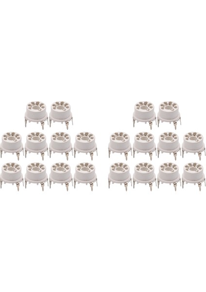 7pin Plastik Vakum Tüp Soket Valf B &amp; W 6j1 6z4 6x4 12AE6 6AT6 6bk6 12AV6 6AQ6 6j5 Hıfı Ses Amp 20PCS Beyaz (Yurt Dışından)
