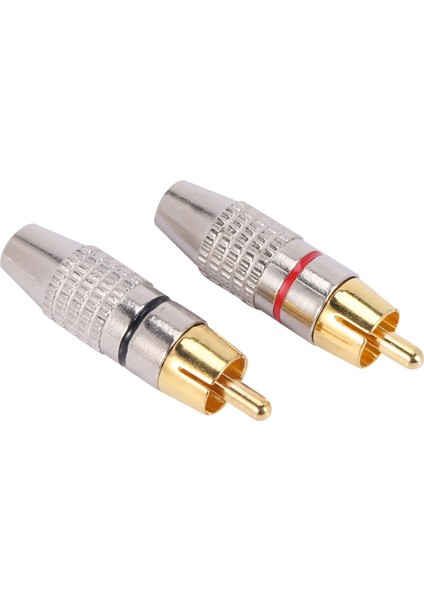 40 Pcs Rca Fiş Sesli Video Kilitleme Kablosu Bağlayıcı Altın Kaplama (Yurt Dışından) indirimleri