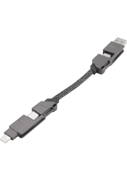 2x 6in1 iPhone 27W Için Çok Fonksiyonlu Hızlı Şarj Kablosu Anahtarlık Pd Android Type-C 100W Şarj Veri Kablosu A (Yurt Dışından) fiyatları