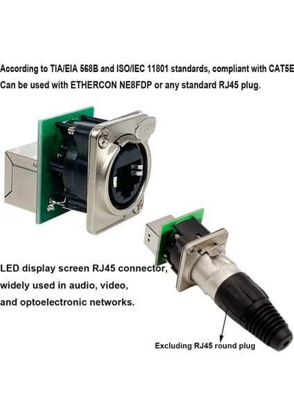 Ethercon RJ45 Şasi Soketi, D-N8FDP RJ45 Besleme/geçiş Paneli Montaj Jack, D Serisi Cat5 RJ45 Dikey Panel Mount Konektörü (Yurt Dışından) indirimleri