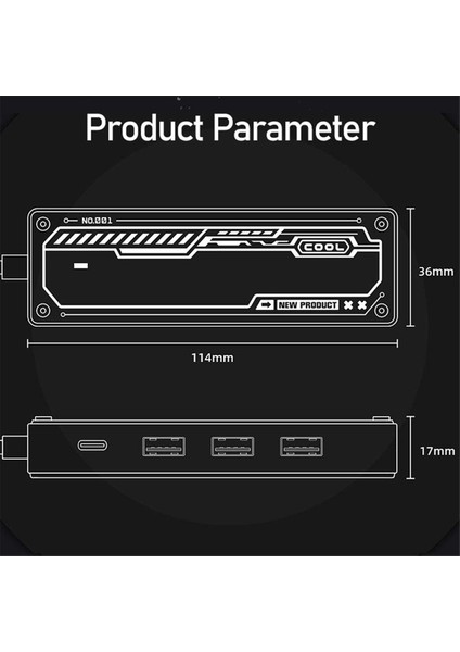Pc Dizüstü Bilgisayar Için 5 USB 3.0 Hub Yerleştirme Istasyonu Usb2.0x2 Usb3.0 PD100W Usb3.0 PD100W Usb-C 4K@30Hz ile (Yurt Dışından)