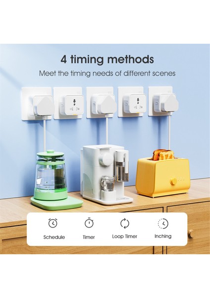 Ewelink Wifi Akıllı Soket Evrensel Fiş Uygulaması Sesli Zamanlama 2.4g Kablosuz Fiş Anahtarı Ingiltere Fiş (Yurt Dışından) fırsatları