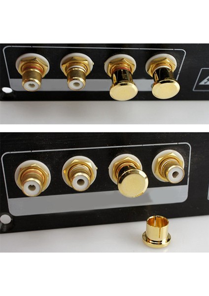 16PC Altın Kaplama Rca Koruma Kapağı Fiş Kısa Devre Soketi Fono Konnektör Koruma Tapası Soketi Koruma Kapak Kapağı (Yurt Dışından) modelleri