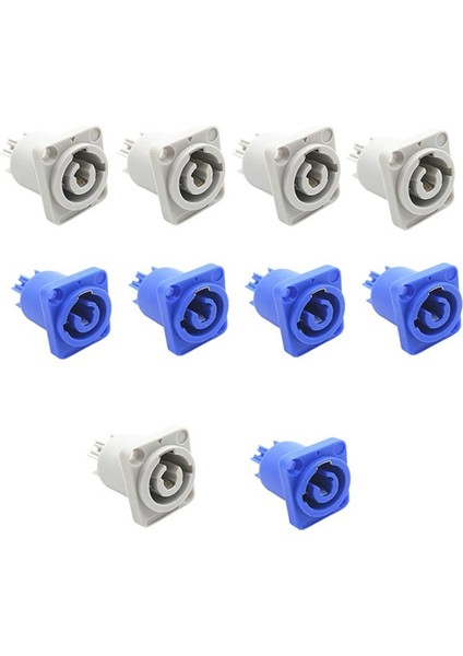 10PCS 3 Pin 20A 250V Ac Powercon Konektörü Soketi NAC3MPA-1 NAC3MPB-1 Çıkış Konnter Mavi ve Gri Beyaz (Yurt Dışından)