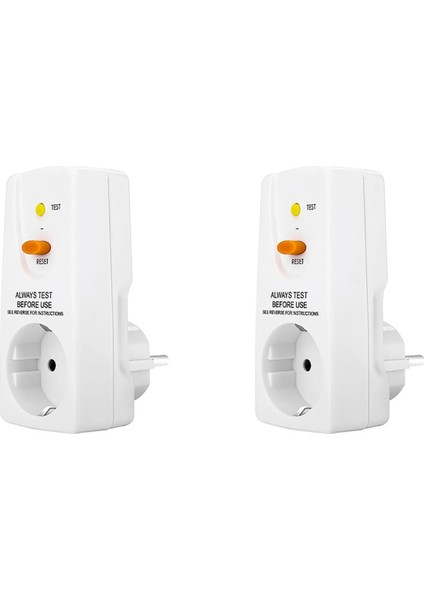 2x 16A Gfcı Sızıntı Koruma Fişi Rcd Soket Devre Kesici Kesme Anahtarı Güvenlik Kişisel Koruma Fişi Ab Fişi (Yurt Dışından)