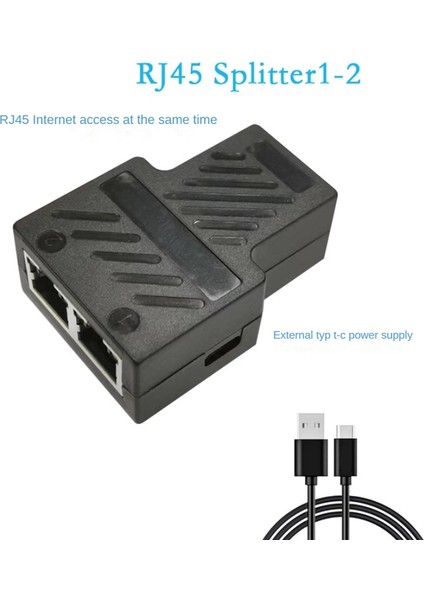 Ethernet Splitter 100MBPS RJ45 Ağ Uzatma Konnektörü 1 Ila 2 Ethernet Adaptör Internet Ağ Kablosu Genişletici (Yurt Dışından) fırsatları