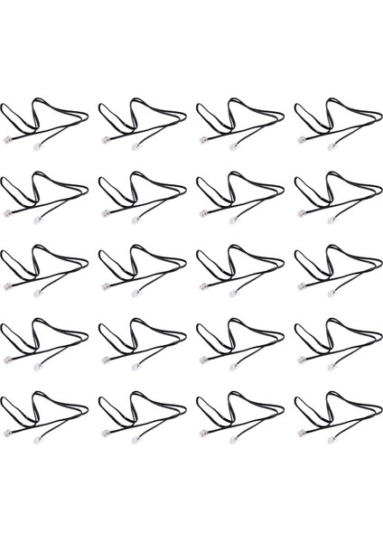 20X RJ11 6P4C Telefon Kablo Kablosu Adsl Modem 1 Metre (Yurt Dışından)