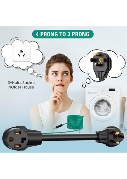 Kurutma Tapası Adaptörü 4 P R Ang To3 P R Ang, 10-30P Fiş Ila 14-30 (Yurt Dışından) fiyatları