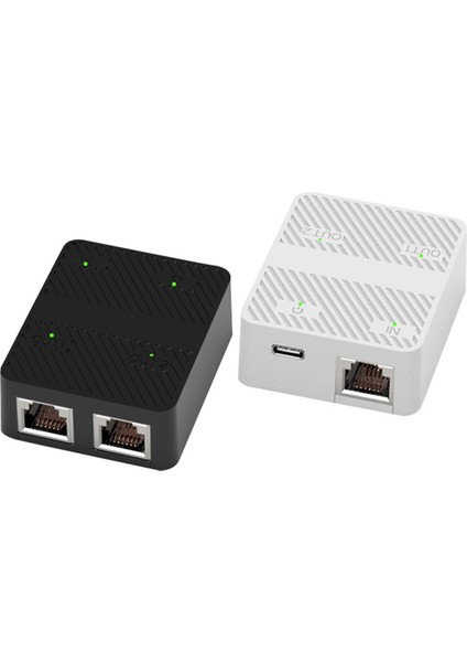 2 Bağlantı Noktası 100MBPS Ağ Anahtarı RJ45 Ağ Kablosu Ayrıştırıcı Genişletici Seçici 2 Yolu Adaptör Bağlayıcı Tip C Güç Siyah (Yurt Dışından) fırsatları