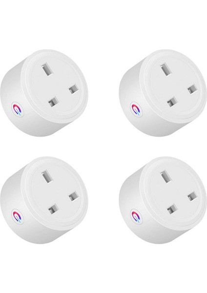 4x Tuya Zigbee Akıllı Soket 16A Ev Güçleri Monitör Güçleri Outlet Akıllı Yaşam Ses Kontrolü Alexa Zamanlama Dıy Uk Fiş (Yurt Dışından)