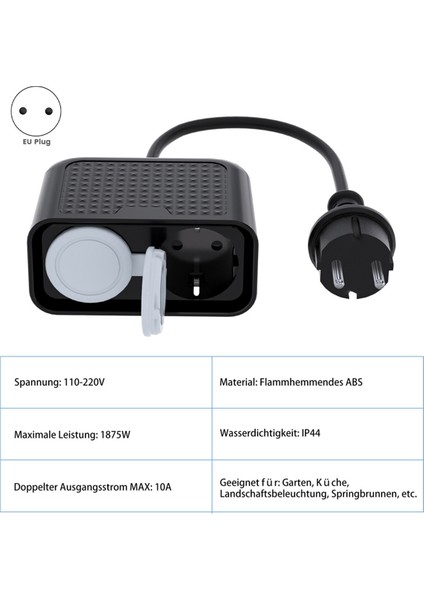 Ab Wifi Akıllı Açık Güç Soketi Su Geçirmez IP44 Apple Homekit Socket Alexa Ab Fişi Için Uzaktan Kumanda Zamanlaması (Yurt Dışından) indirimleri
