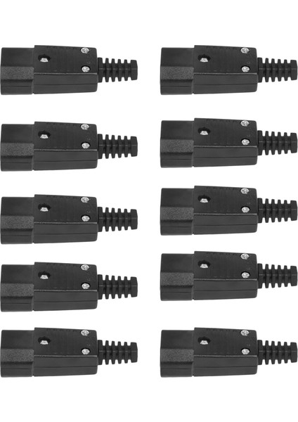 10PCS Iec 320 C14 Güç Adaptör Kablo Fişi Yeniden Takılabilir Konektör Soketi 3pin Erkek (Yurt Dışından)
