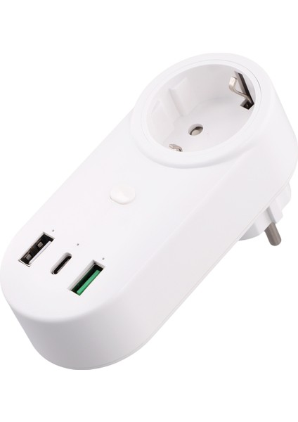 Akıllı Soket Wifi Fiş 16A 2 Delikli Usb+Tip-C Çıkışları 65W Uzaktan Kumanda Uyumlu Alexa Ab Fişi (Yurt Dışından) fiyatları