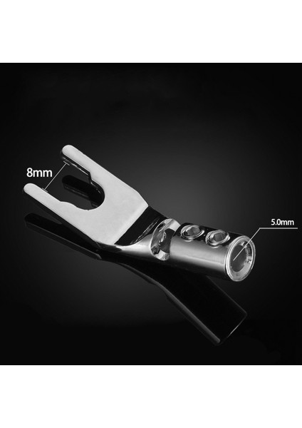 8 Pcs Audio Jack Y Muz Fiş Lehim Tel Konektör U/y Rhodium Kaplama Bakır Vidalı Çatal Hifi Hoparlör Kürek Konnektörü (Yurt Dışından) indirimleri