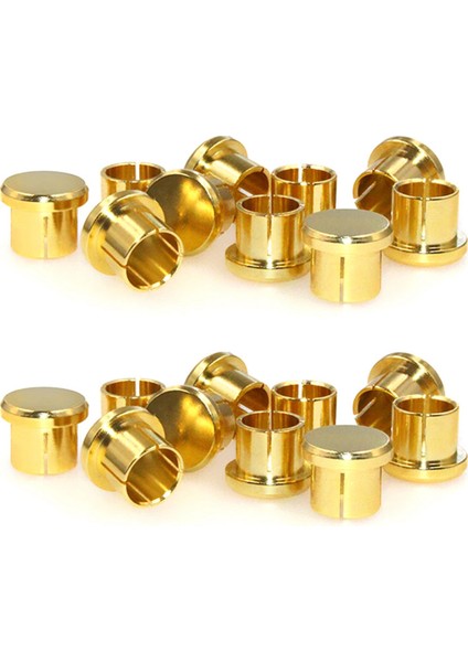 20PCS Altın Kaplama Kısa Devre Soketi Fono Konnektörü Rca Koruyucu Kriko Soketi Koruma Kapak Kapağı, Altın (Yurt Dışından)