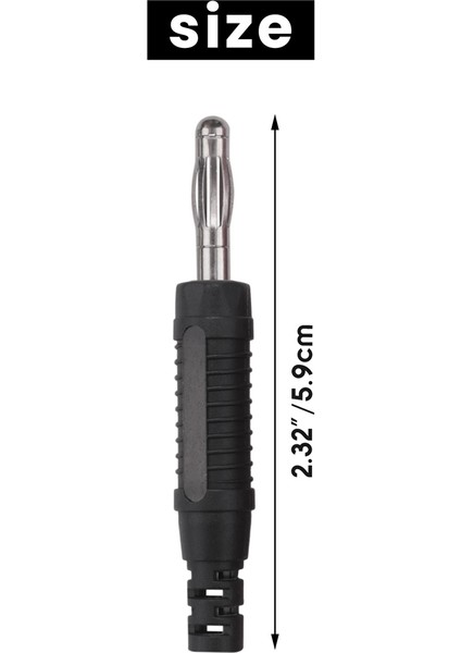 20PCS 4mm Muz Tıkaçları Lehim Diy Muz Fişi Erkek Konektörler Adaptörleri Multimetre Test Uçları Probları (Yurt Dışından)