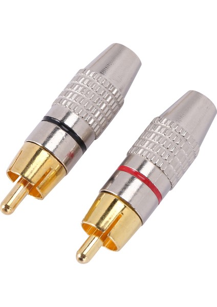 100 Pcs Rca Fiş Sesli Video Kilitleme Kablosu Konnektörü Altın Kaplama (Yurt Dışından) fırsatları