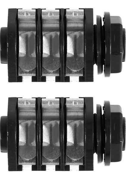 2pcs 1/4 &quot;6.5mm Stereo Sesli Pcb Panel Montaj Kulaklık Jakı Soketi 6 Pin (Yurt Dışından)