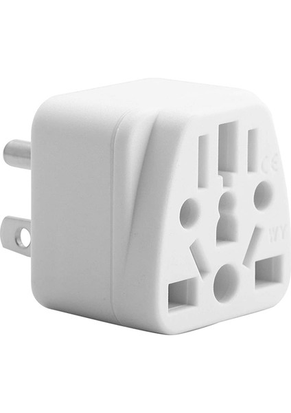 5x Abd Seyahat Fiş Adaptörü Ab/uk/au/ın/cn/jp/asıa/italya/brezilya&#39;ya Abd&#39;ye (Tip B), 3 Prong Abd Fişi, Şarj Converter Beyaz (Yurt Dışından) fiyatları