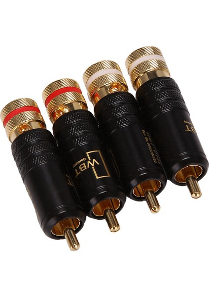 8pcs Rca Kilitleme Fişleri Sesli Video Konnektörleri (Yurt Dışından) fiyatları