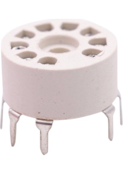 10PCS Pcb Plastik Montaj 9pin Vakum Tüp Soketi 12AX7 12AT7 12AU7 EL84 6n1 ECC82 ECC83 Hıfı Soud Tüp Amp Gümüş (Yurt Dışından)