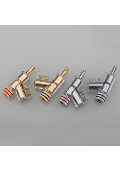 2pcs Kendi Kendine Kilitlenen Muz Fişi Y Şekilli Adaptör Hi-Ucu Bakır Hoparlör Terminal Konnektörü Ses Amplifikatörü Rhodyum Kaplama (Yurt Dışından) fiyatları