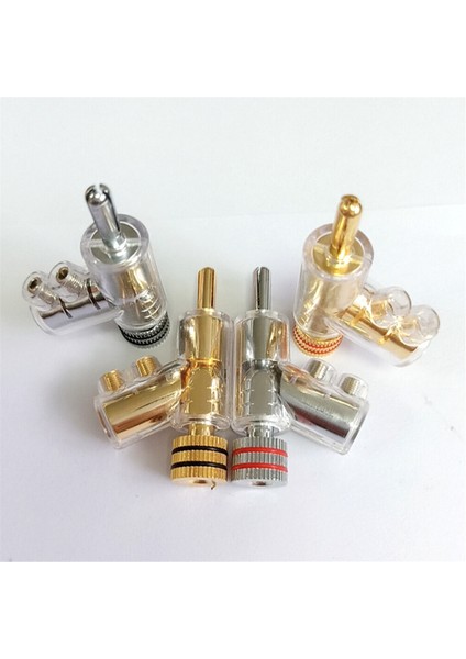 2pcs Kendi Kendine Kilitlenen Muz Fişi Y Şekilli Adaptör Hi-Ucu Bakır Hoparlör Terminal Konnektörü Ses Amplifikatörü Rhodyum Kaplama (Yurt Dışından) indirimleri