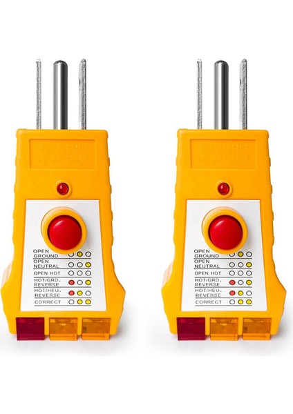 Topraklama Ürünleri Için 2x Outlet Test Cihazı, Gfcı ile Outlet Test Merkezi, Elektrik Vece Test Cihazı, Fiş Test Cihazı, Usplug (Yurt Dışından)