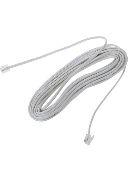 5pcs 9m 30FT RJ11 6P2C Modüler Telefon Telefon Kabloları Tel Beyaz (Yurt Dışından) modelleri