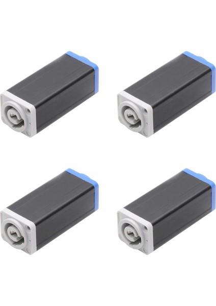 4x LED Powercon Ac Kuplör Adaptörü Genişletici Konnektörü Yüksek Kalite Konuşma Panel Montaj Düz Adaptör Maviden Beyaz (Yurt Dışından)