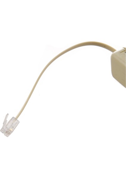 2x RJ11 6P4C - 6P4C 4 Yolu Telefon Hattı Modüler Ayırıcı Adaptör Bej (Yurt Dışından) fırsatları