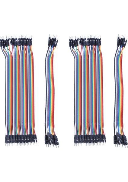 80PCS 20CM 2,54MM Erkek - Erkek Breadboard Jumper Tel Kablosu Arduino Için (Yurt Dışından)