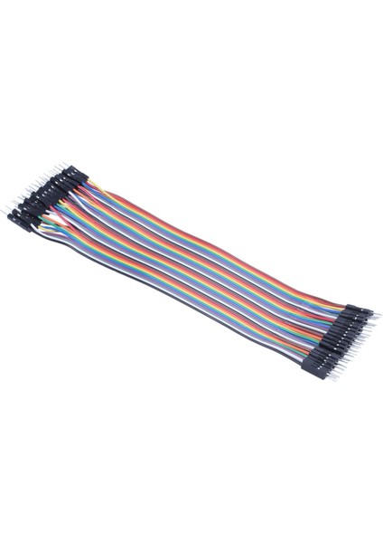 80PCS 20CM 2,54MM Erkek - Erkek Breadboard Jumper Tel Kablosu Arduino Için (Yurt Dışından) modelleri