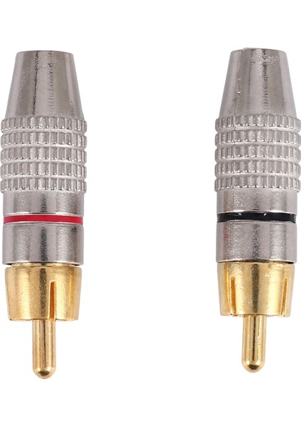 20 Pcs Rca Fiş Sesli Video Kilitleme Kablosu Konnektörü Altın Kaplama (Yurt Dışından)