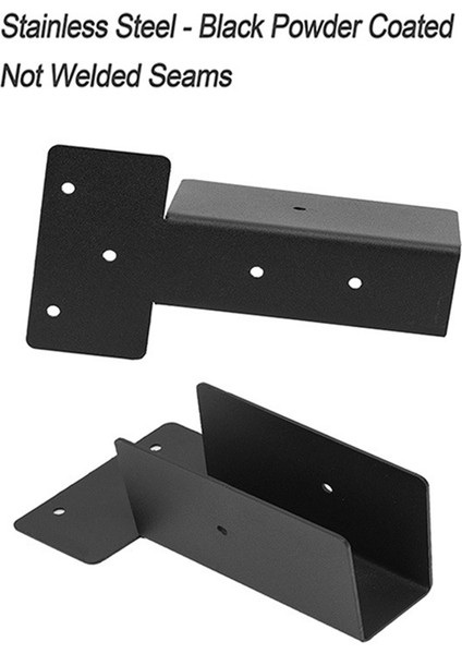 Açık Hava Pergola Rafter Braket Kiriş Askı Deskek Korkuluk Braket Konektörü 2x4 Veya 2x6 (Siyah) 4 Paket (Yurt Dışından) modelleri