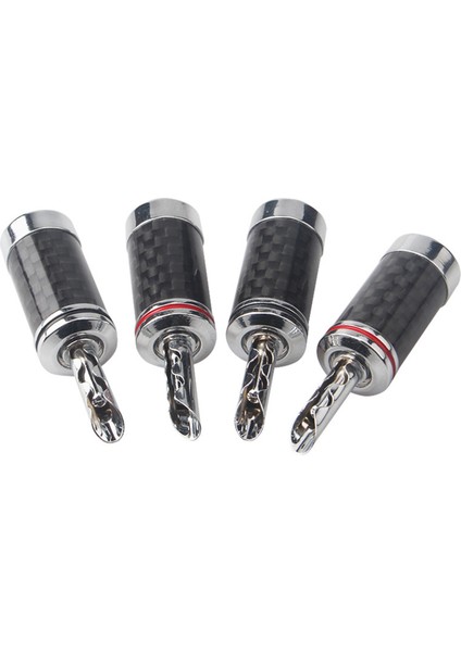 16PCS Banana Tapaları Hi-End Hifi Dıy Karbon Fiber Bakır Kaplamalı Rodyum Elektrik Sesli Kriko Banana Konektör Fişi (Yurt Dışından) modelleri