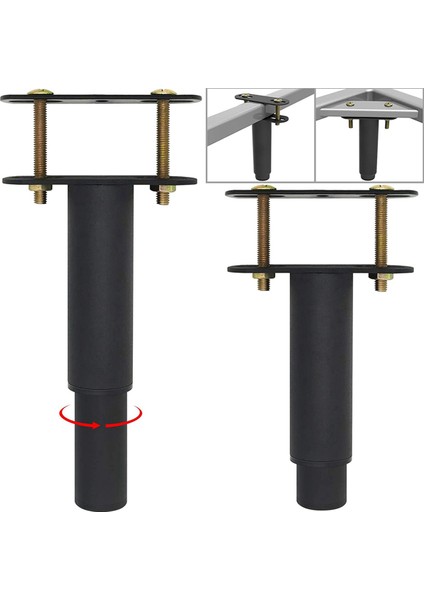 4pcs (7-13.5 Inç) Ayarlanabilir Metal Yatak Çerçevesi Destek Bacakları, Yatak Çerçevesi Merkezi Çıtalar Ağır Destek Bacak Yedek Parçaları (Yurt Dışından) modelleri