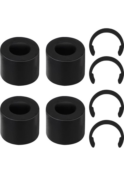 4 Adet Kauçuk Silindir Çözünürlüğü, Kriko Yapımcısı Için Uyumlu Klips Halkaları Tutma, Kauçuk Silindirin Hareket Etmesini Önleyin (Yurt Dışından)