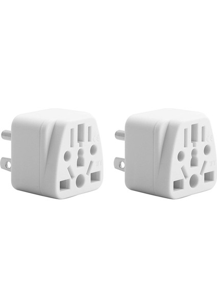 2x Abd Seyahat Fiş Adaptörü Ab/uk/au/ın/cn/jp/asıa/italya/brezilya&#39;ya Abd&#39;ye (Tip B), 3 Prong Abd Fişi, Şarj Converter Beyaz (Yurt Dışından)