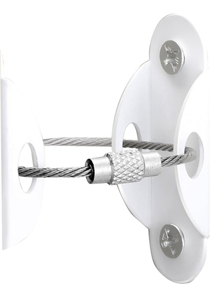 Mobilya Anti-Tip Fixer Ayakkabı Dolabı Kitaplık Dolabı Ayarlanabilir Metal Kalınlaştırılmış Güvenlik Anti-Tip Fixer Beyaz (Yurt Dışından)