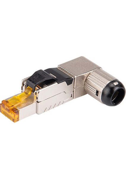 2pcs RJ45 Tam Korumalı Çinko Alaşımlı Alan Fiş 90 Derece Açılı Cat8 Stp Stp Alan Fesih Konnektörü Toolless Tip (Yurt Dışından) fiyatları