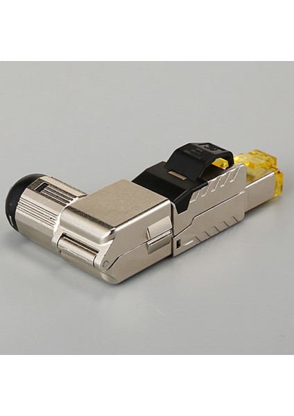 2pcs RJ45 Tam Korumalı Çinko Alaşımlı Alan Fiş 90 Derece Açılı Cat8 Stp Stp Alan Fesih Konnektörü Toolless Tip (Yurt Dışından) indirimleri