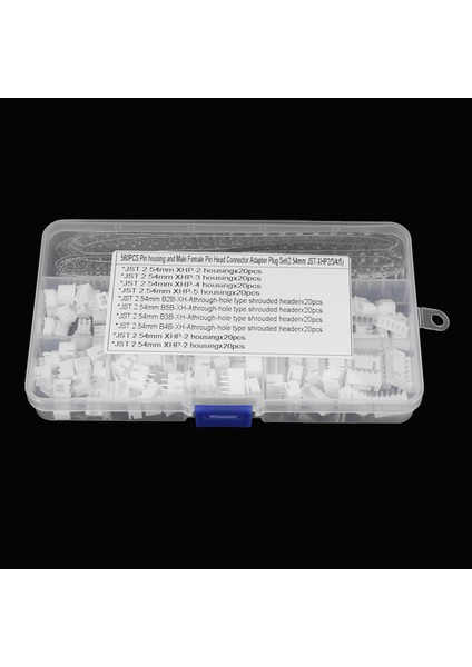 560PC 2.54MM Jst-Xhp 2/3/4/5 2.54MM Jst Xh Erkek/kadın Pin Başlığı Dupont Tel Konektör Kiti (Yurt Dışından) fiyatları